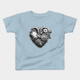 Biomechanical Heart Kids T-Shirt